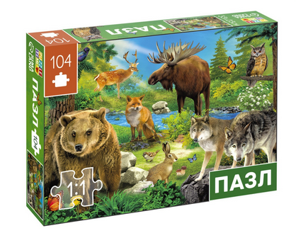 Пазл 104эл. "Лесные герои" 7984284 (Puzzle Time)