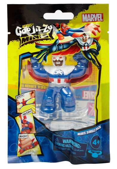 Гуджитсу Мини Игрушка Капитан Америка Сокол Марвел тянущаяся фигурка (Росмэн)