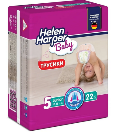 Helen Harper Подгузники-трусики Baby junior 12-18кг (22 шт)