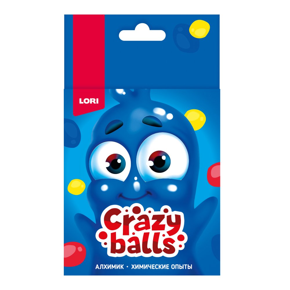 Химические опыты.Crazy Balls "Жёлтый, синий и красный шарики" (Lori)