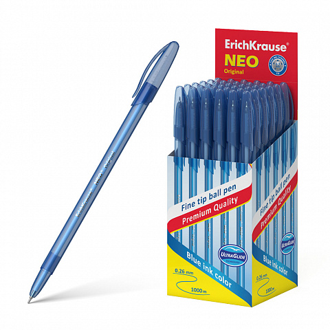 Ручка шариковая 0,7 мм, синяя "Neo Original" (ErichKrause)