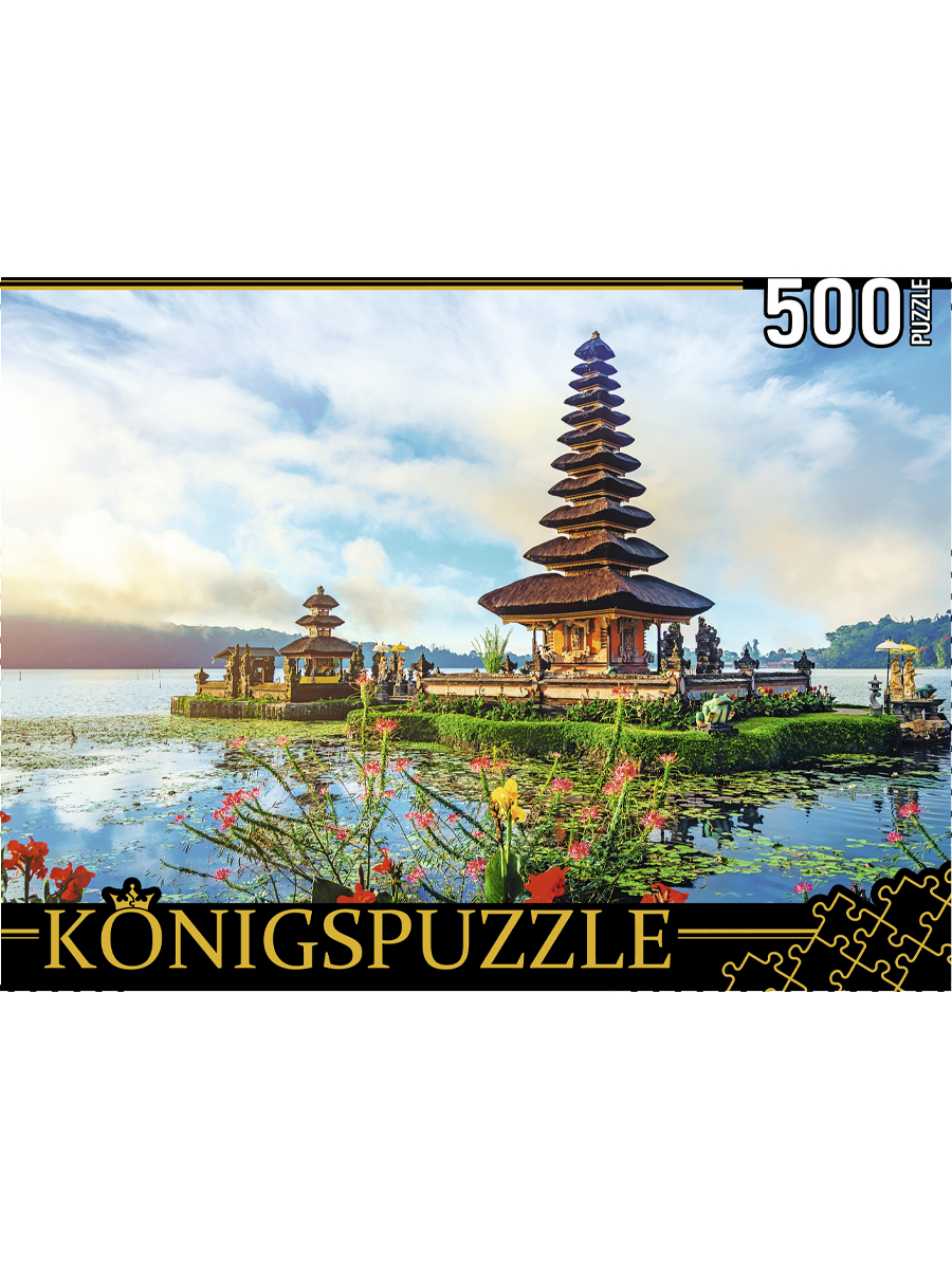 Пазлы 500 эл. Kоnigspuzzle. Индонезия. Храм Пура Улун Дану (ШТK500-3579)