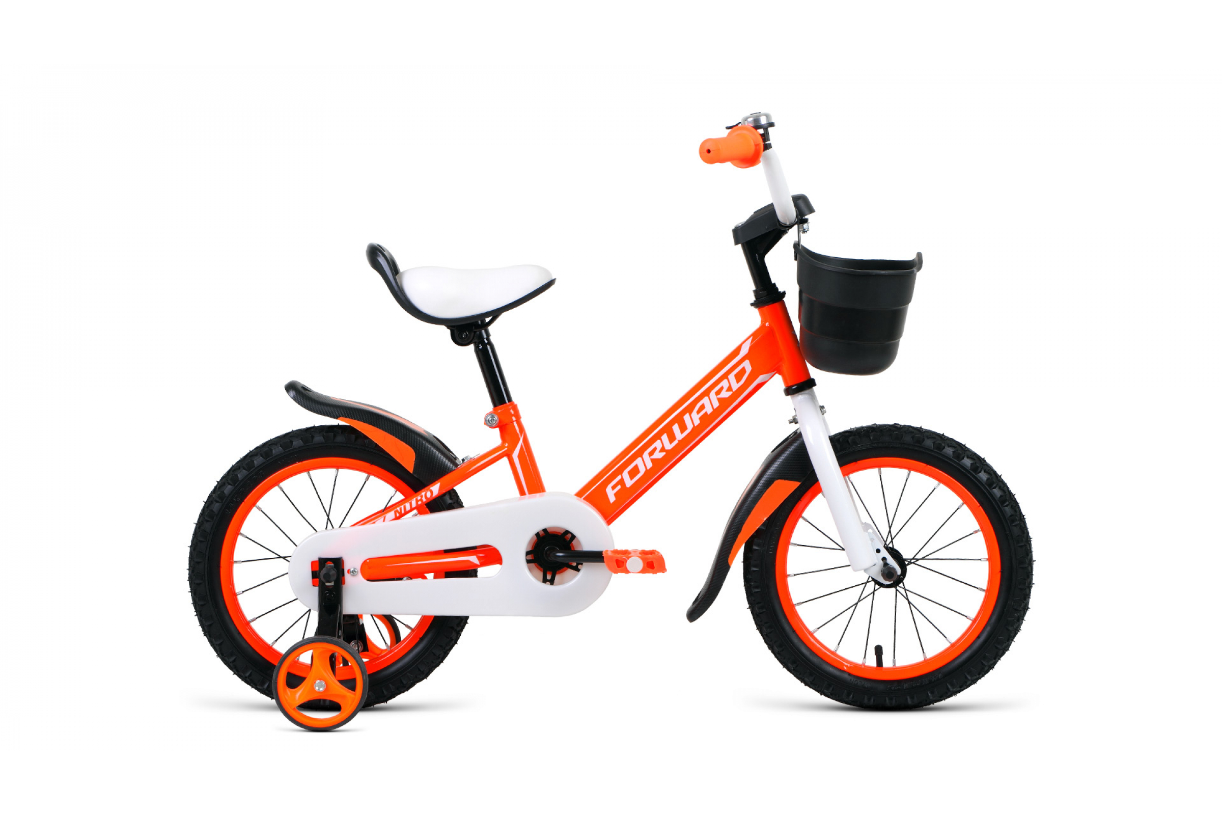 Велосипед 2-х колес. 14" 1 ск. NITRO 2020-2021, оранжевый (FORWARD)