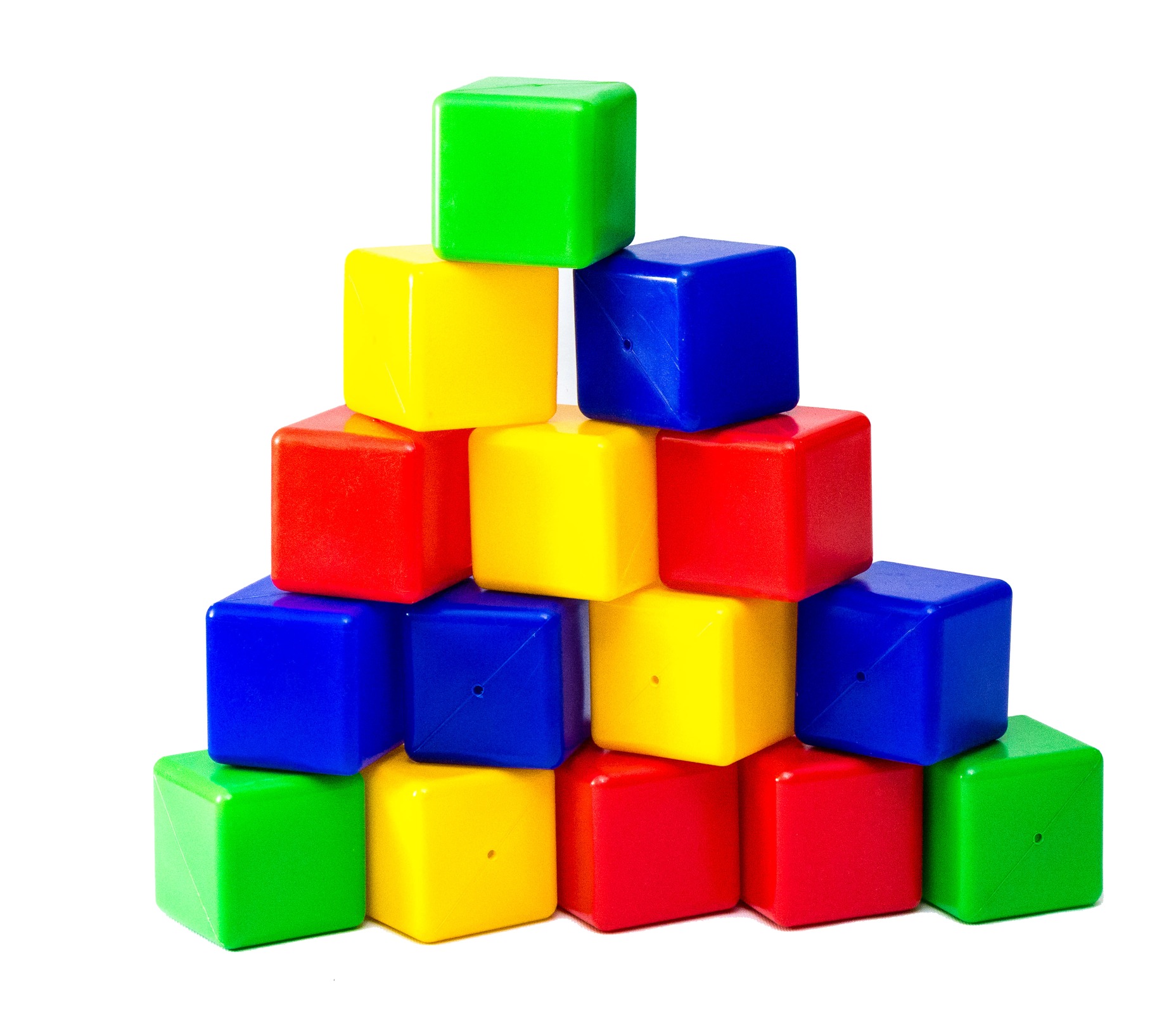 Кубики цветные детские