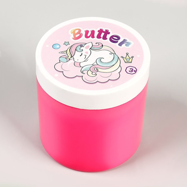 Слайм Butter 200гр. Розовый (Стекло)