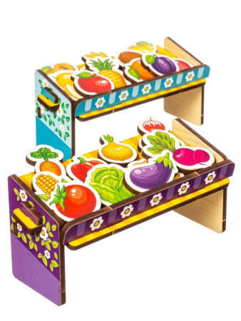 Игровой набор «Супермаркет. Овощи и фрукты», 370103