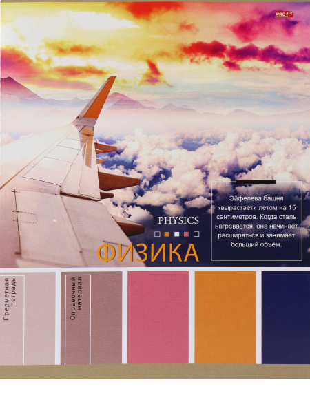 Тетрадь предметная А5 36л. клет. Физика «Pantone» эконом (36-9320) (Проф-Пресс)