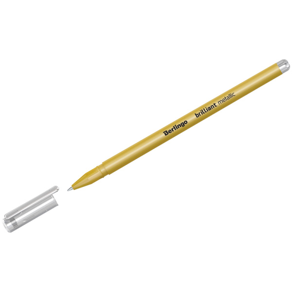 Ручка гелевая 0,8 мм, золото металлик "Brilliant Metallic" (Berlingo)