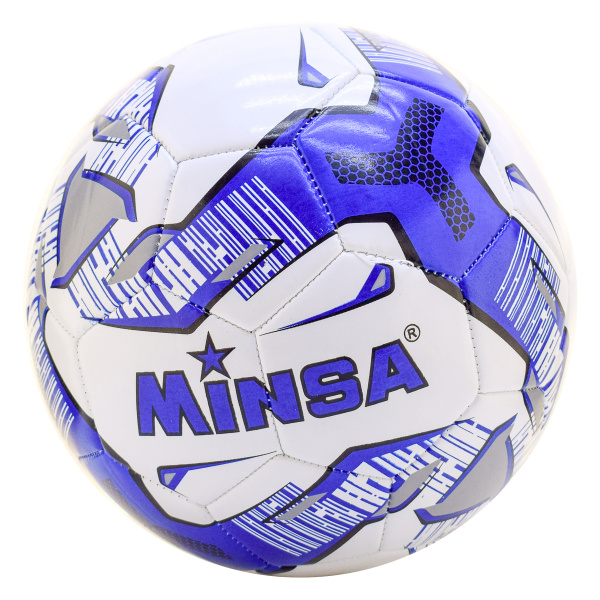 Мяч футбольный "MINSA", 402g. размер 5, PVC,машин.сшивка. 1890568